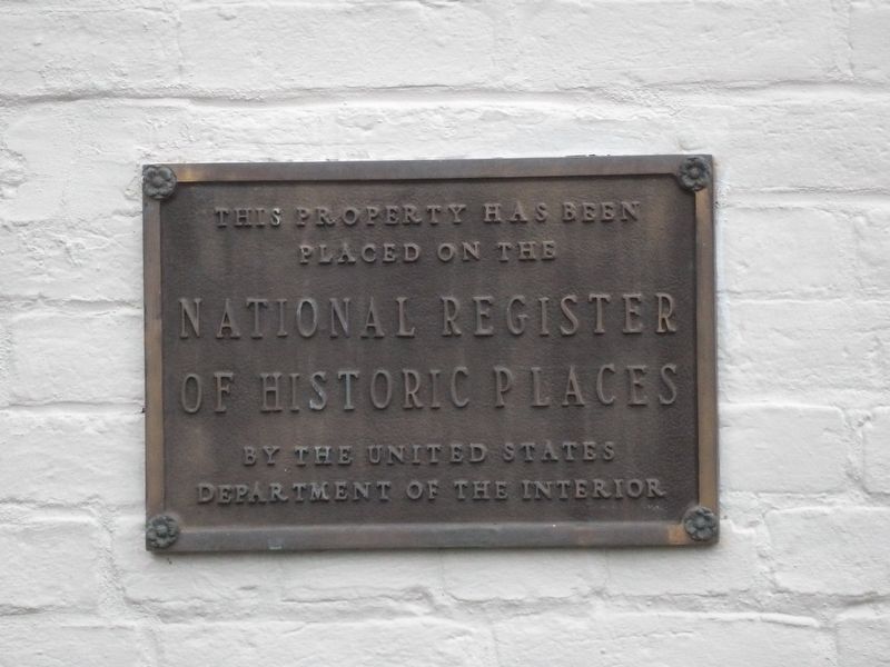 National Register of Historic Places Plaque image. Click for full size.