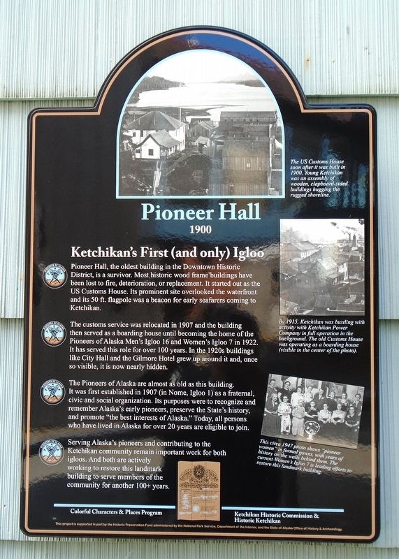 Pioneer Hall Marker image. Click for full size.