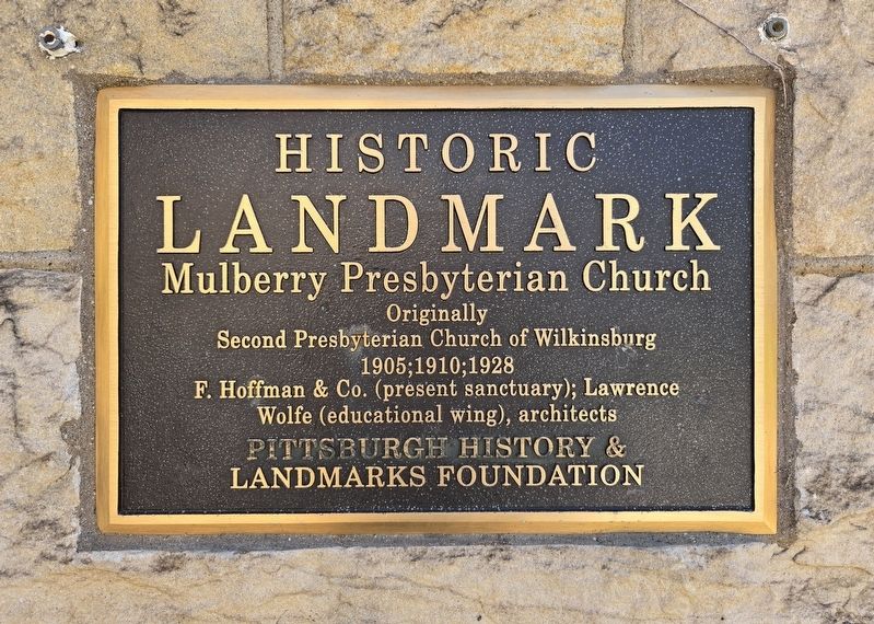 Mulberry Presbyterian Church Marker. Click for full size. Mulberry Presbyterian Church Marker image. Click for full size.