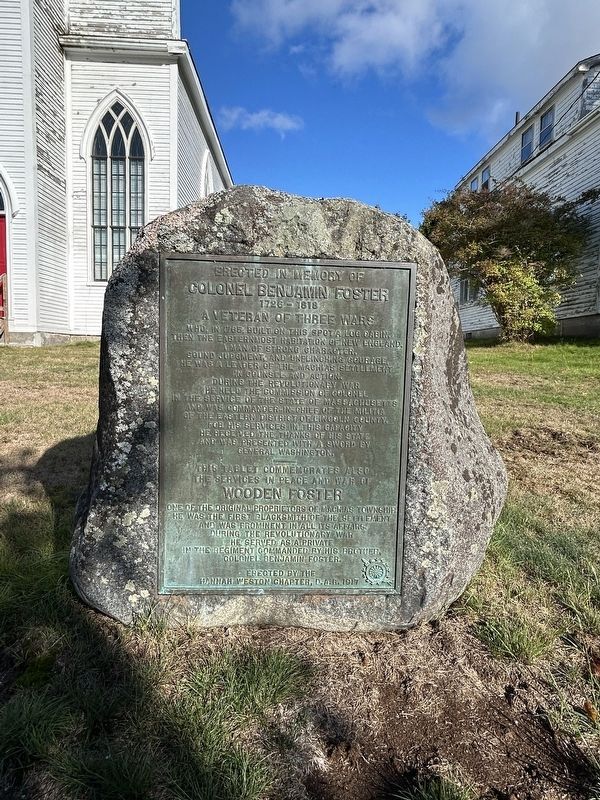 Colonel Benjamin Foster Marker image. Click for full size.