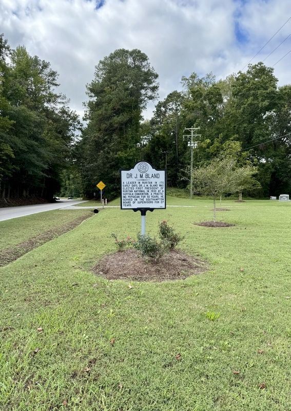 Dr. J.M. Bland Marker. Click for full size. Dr. J.M. Bland Marker image. Click for full size.