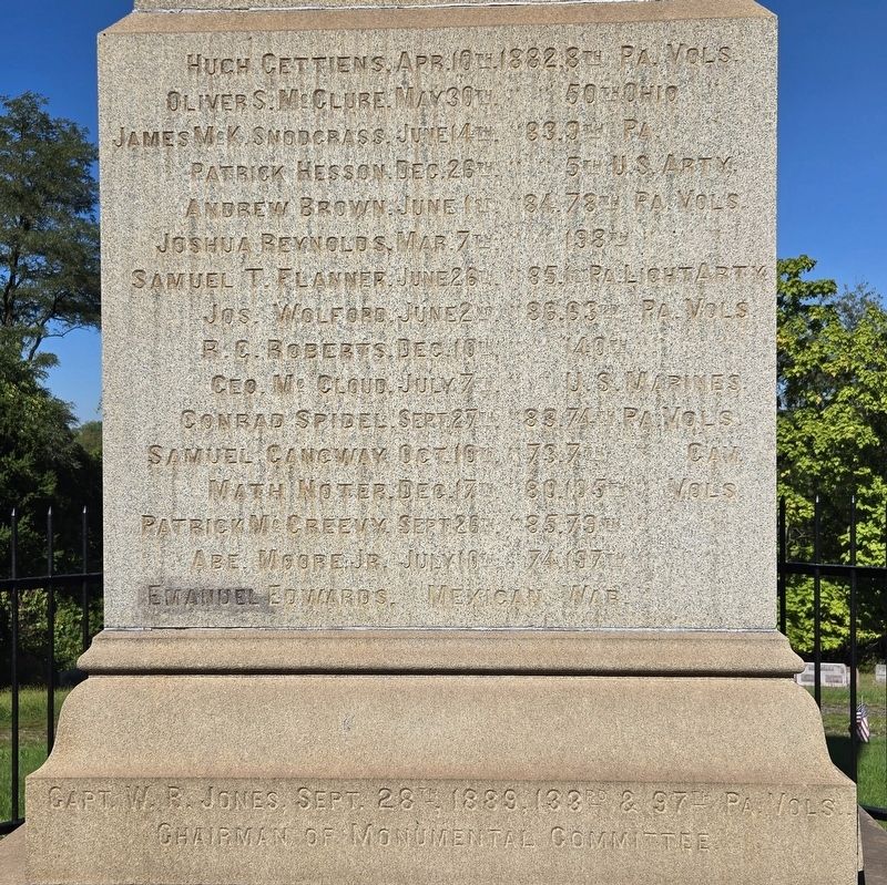 Major A. M. Harper Post 181 Monument. Click for full size. Major A. M. Harper Post 181 Monument image. Click for full size.