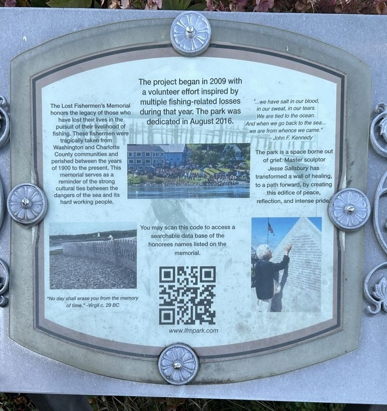 Lost Fishermen’s Memorial Marker. Click for full size. Lost Fishermen’s Memorial Marker image. Click for full size.