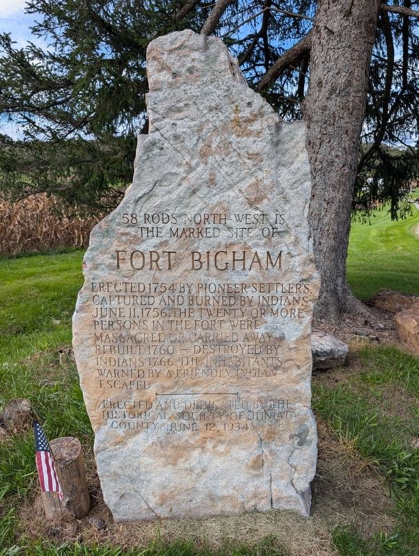 Fort Bigham Marker image. Click for full size.