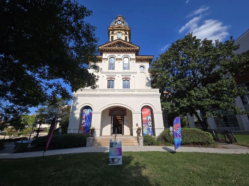 Full front view of Historic Cabarrus County Courthouse Marker image. Click for full size.