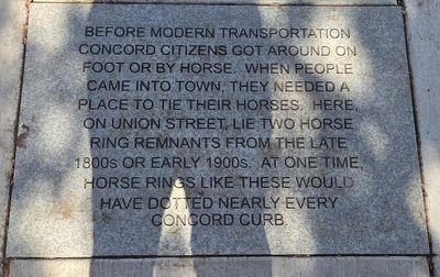 Concord Horse Rings Marker image. Click for full size.
