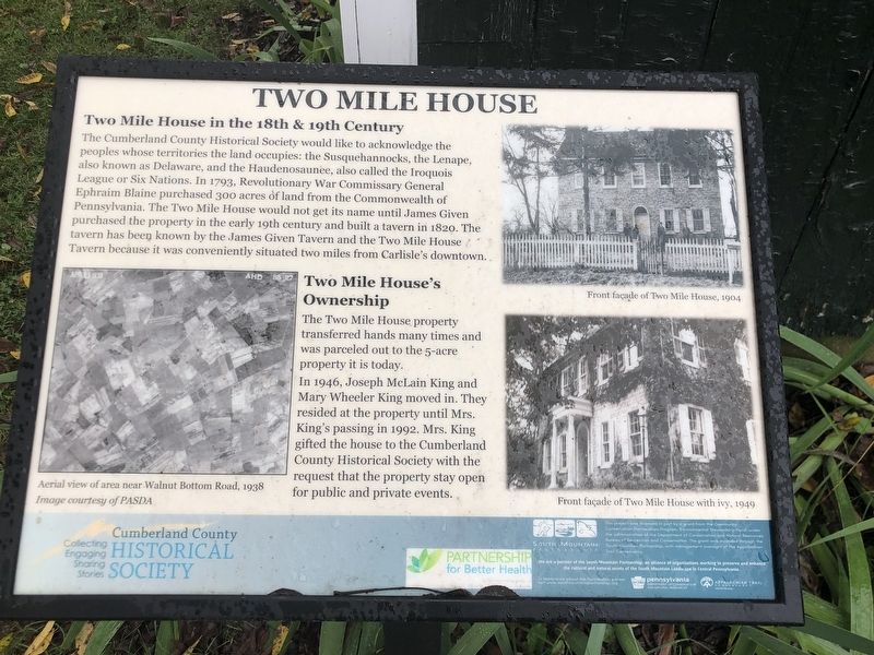 Two Mile House Marker. Click for full size. Two Mile House Marker image. Click for full size.