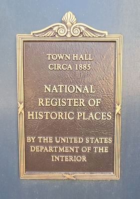 Town Hall Marker image. Click for full size.