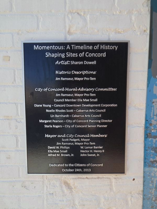 Mural series credits/ donors image. Click for full size.