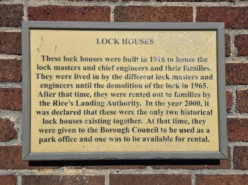 Lock Houses Marker image. Click for full size.