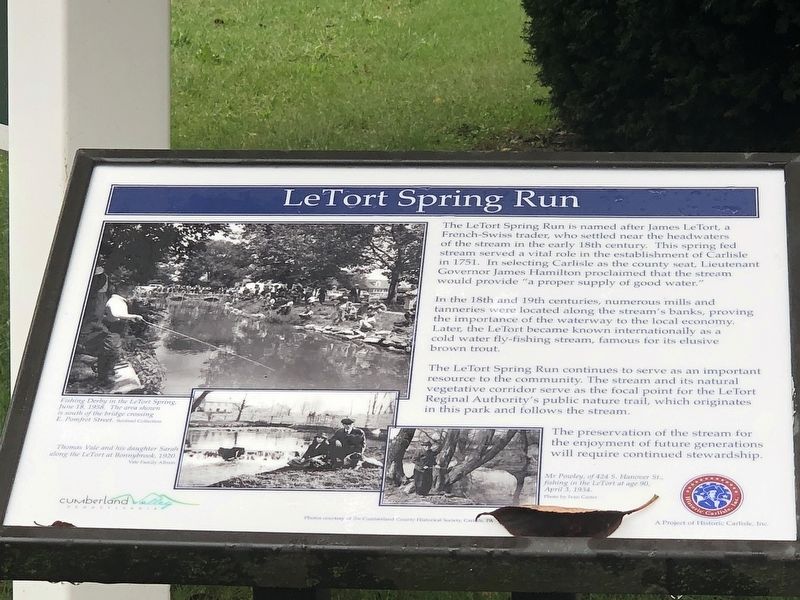 LeTort Spring Run Marker image. Click for full size.