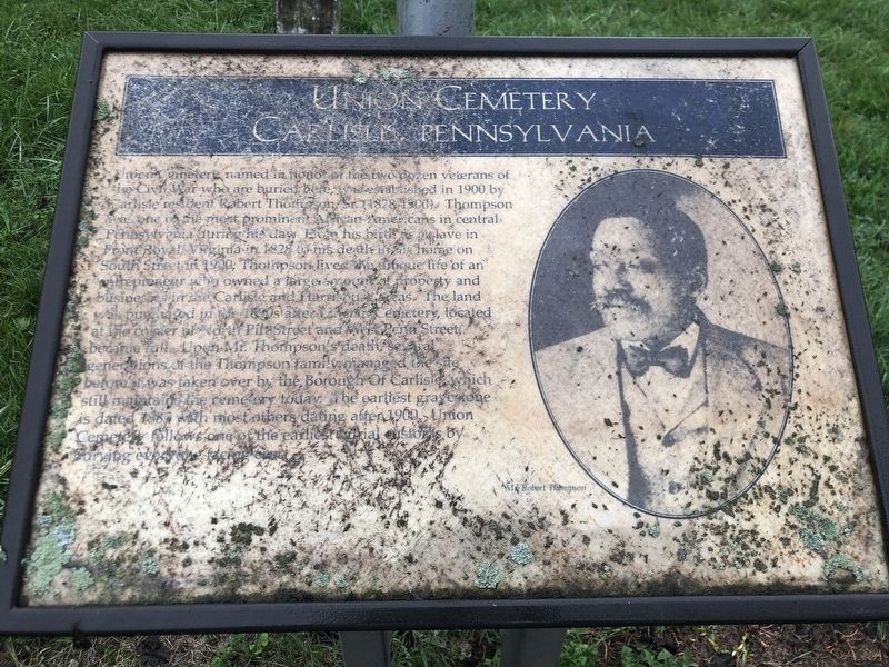 Union Cemetery Marker. Click for full size. Union Cemetery Marker image. Click for full size.