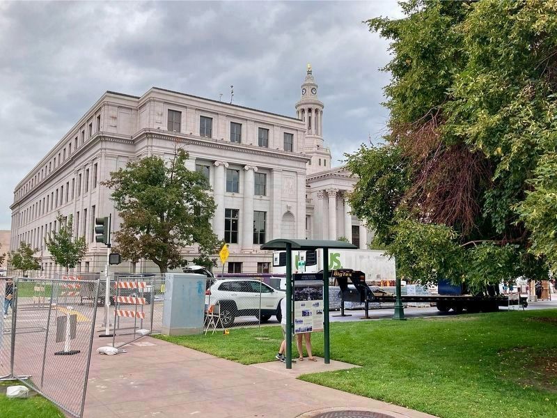 Civic Center Marker. Click for full size. Civic Center Marker image. Click for full size.