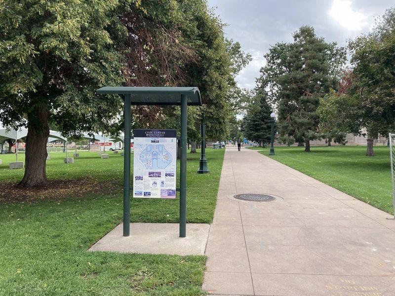 Civic Center Marker. Click for full size. Civic Center Marker image. Click for full size.