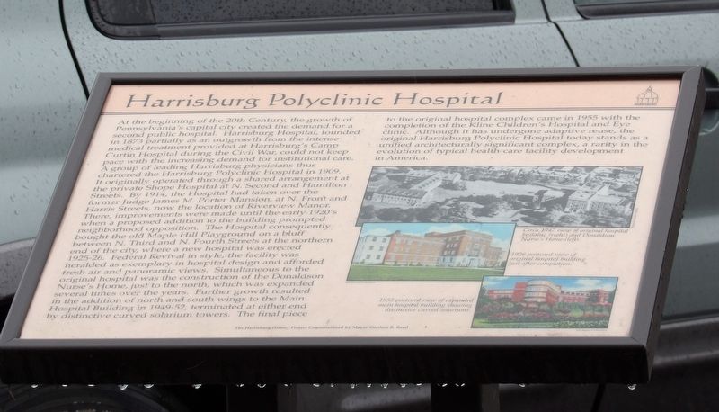 Harrisburg Polyclinic Hospital Marker. Click for full size. Harrisburg Polyclinic Hospital Marker image. Click for full size.