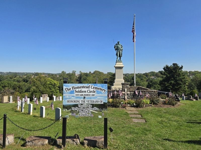 Homestead Cemetery Civil War Memorial. Click for full size. Homestead Cemetery Civil War Memorial image. Click for full size.