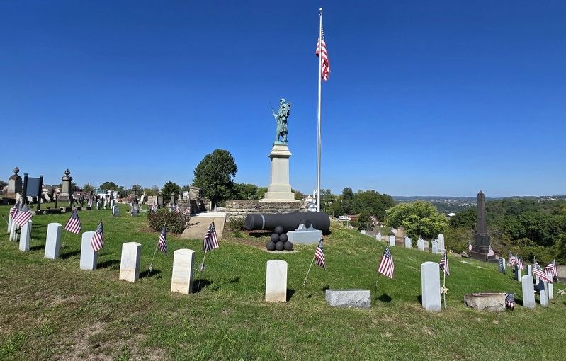 Homestead Cemetery Soldiers Circle. Click for full size. Homestead Cemetery Soldiers Circle image. Click for full size.