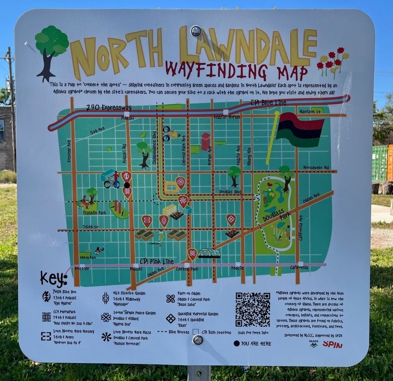 North Lawndale Wayfinding Map Marker image. Click for full size.