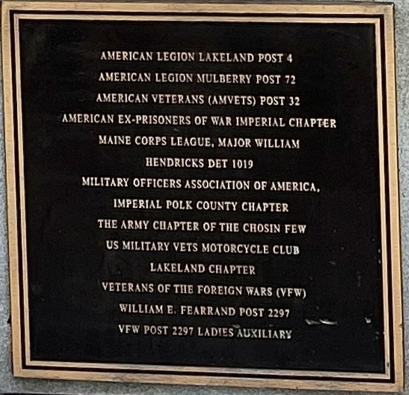 Contributor Plaque. Click for full size. Contributor Plaque image. Click for full size.