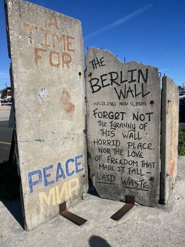 The Berlin Wall Marker. Click for full size. The Berlin Wall Marker image. Click for full size.