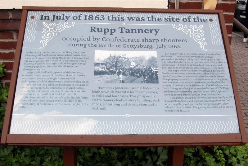 In July 1863 this was the site of the Rupp Tannery wayside. Click for full size. In July 1863 this was the site of the Rupp Tannery wayside image. Click for full size.