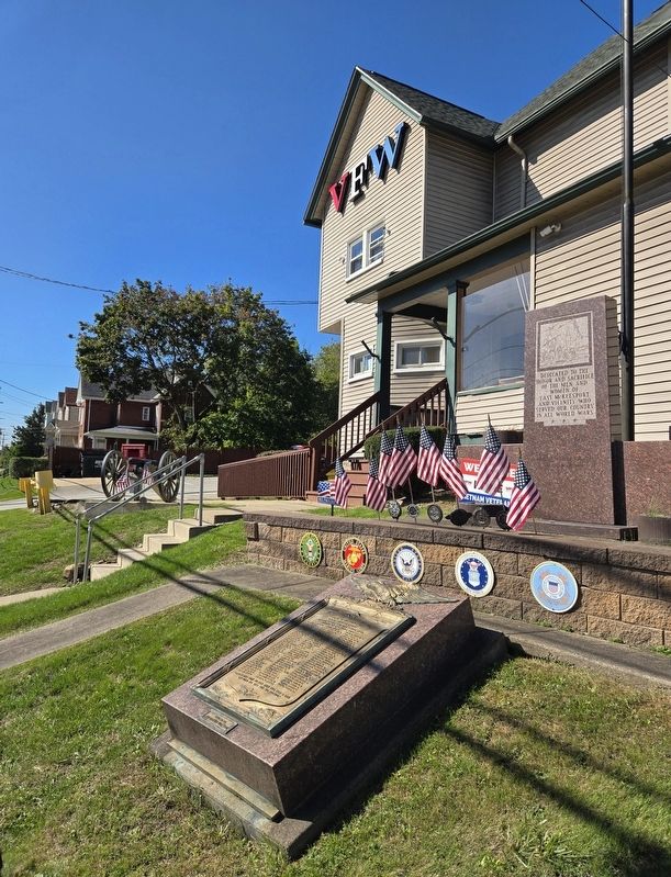 East McKeesport World War Memorial. Click for full size. East McKeesport World War Memorial image. Click for full size.