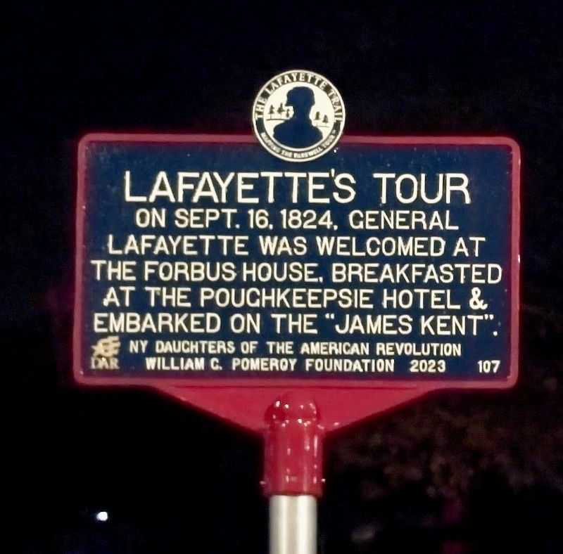 Lafayette's Tour Marker. Click for full size. Lafayette's Tour Marker image. Click for full size.