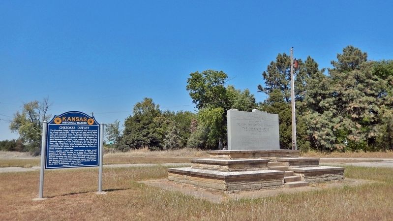 Cherokee Outlet Marker. Click for full size. Cherokee Outlet Marker image. Click for full size.