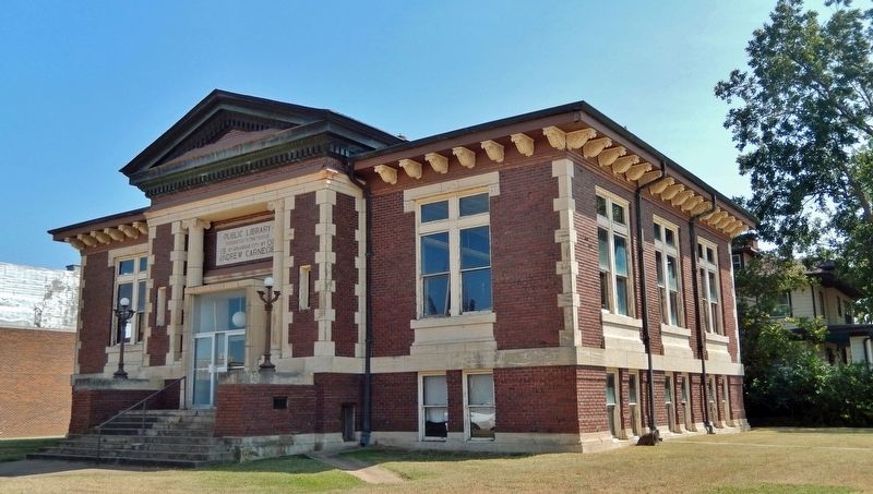 Carnegie Public Library (<i>northwest elevation</i>) image. Click for full size.