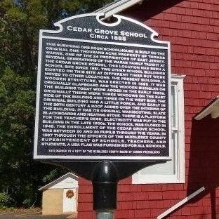 Cedar Grove School Marker image. Click for full size.