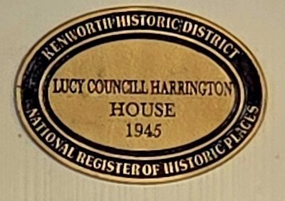 Lucy Councill Harrington House Marker. Click for full size. Lucy Councill Harrington House Marker image. Click for full size.