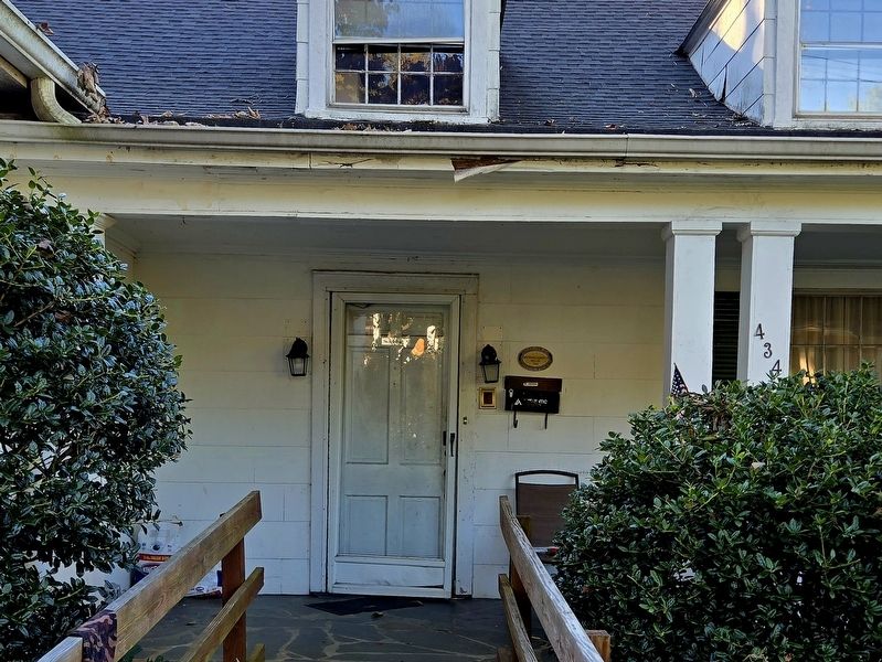 Front entrance to Lucy Councill Harrington House. Marker is to the right.. Click for full size. Front entrance to Lucy Councill Harrington House. Marker is to the right. image. Click for full size.