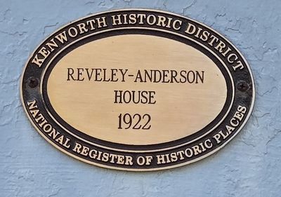 Revely-Anderson House Marker image. Click for full size.