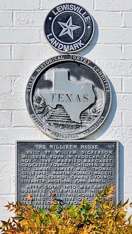 Milliken House Marker. Click for full size. Milliken House Marker image. Click for full size.