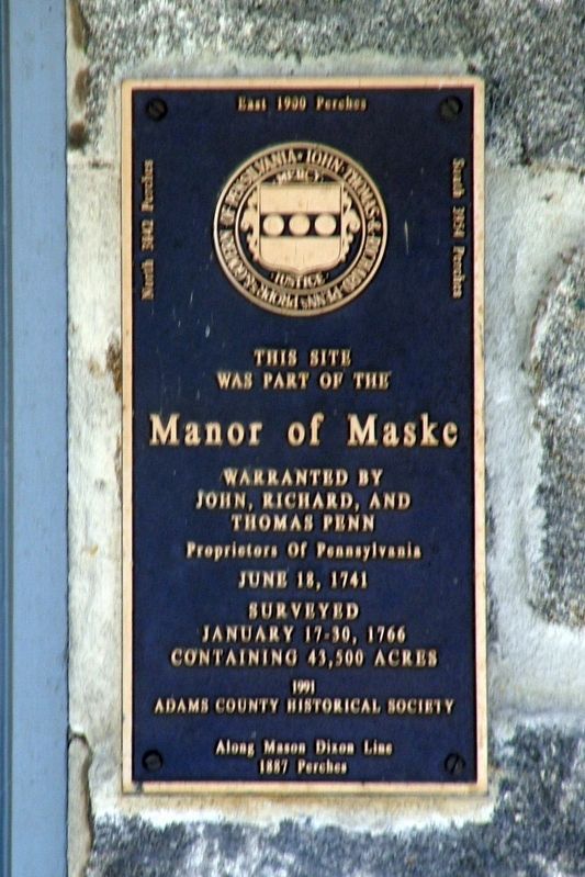 Manor of Maske plaque. Click for full size. Manor of Maske plaque image. Click for full size.