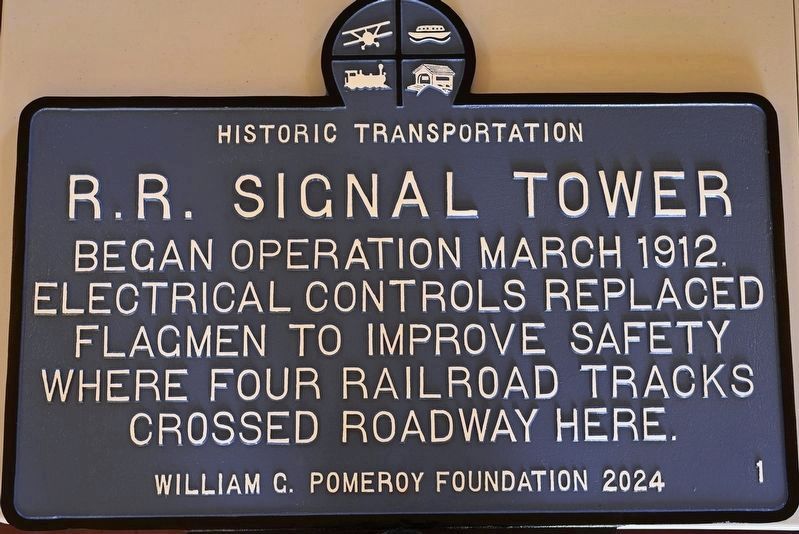 R.R. Signal Tower Marker image. Click for full size.