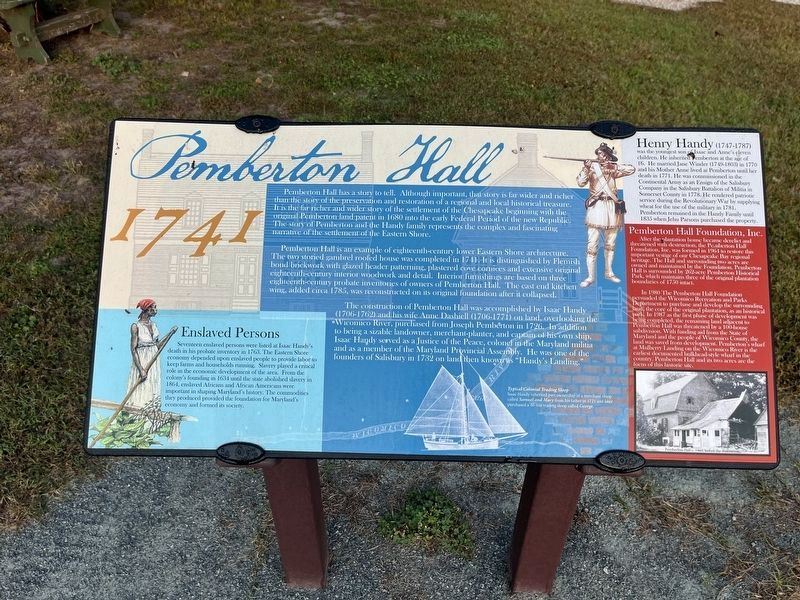 Pemberton Hall Marker image. Click for full size.