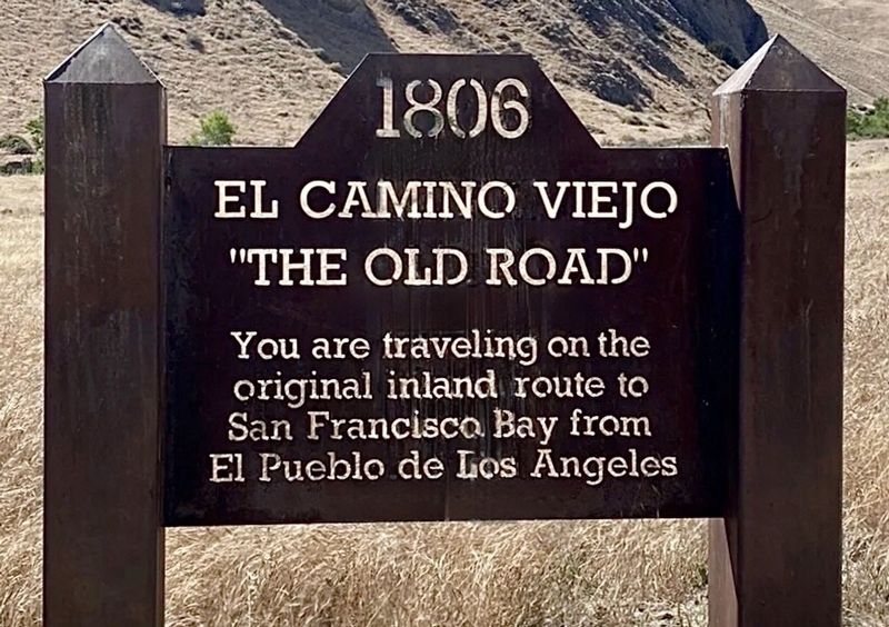 El Camino Viejo Marker image. Click for full size.