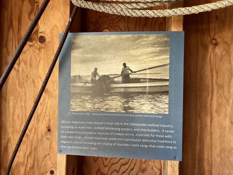 African American Watermen of the Chesapeake Marker image. Click for full size.