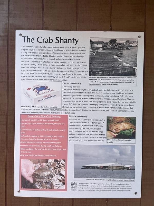 The Crab Shanty Marker. Click for full size. The Crab Shanty Marker image. Click for full size.