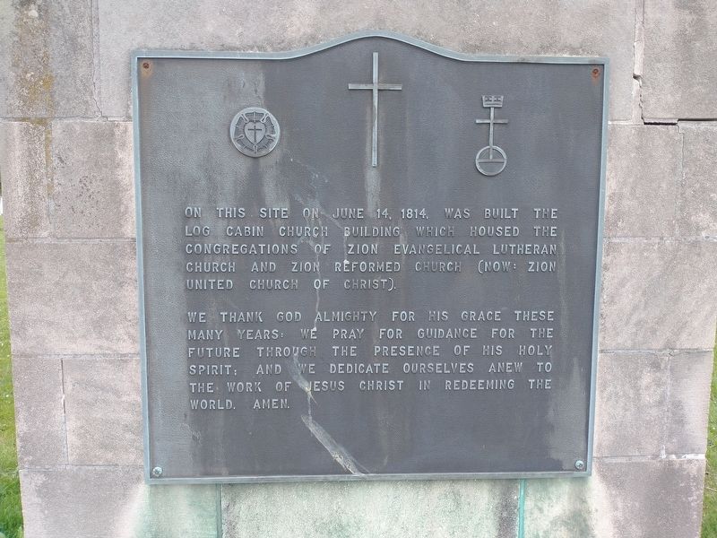 Log Cabin Church Marker. Click for full size. Log Cabin Church Marker image. Click for full size.