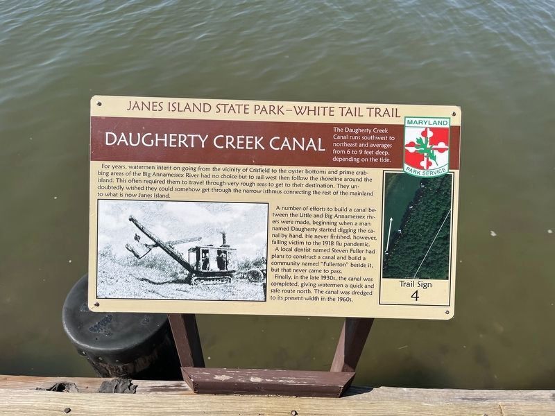 Daugherty Creek Canal Marker image. Click for full size.