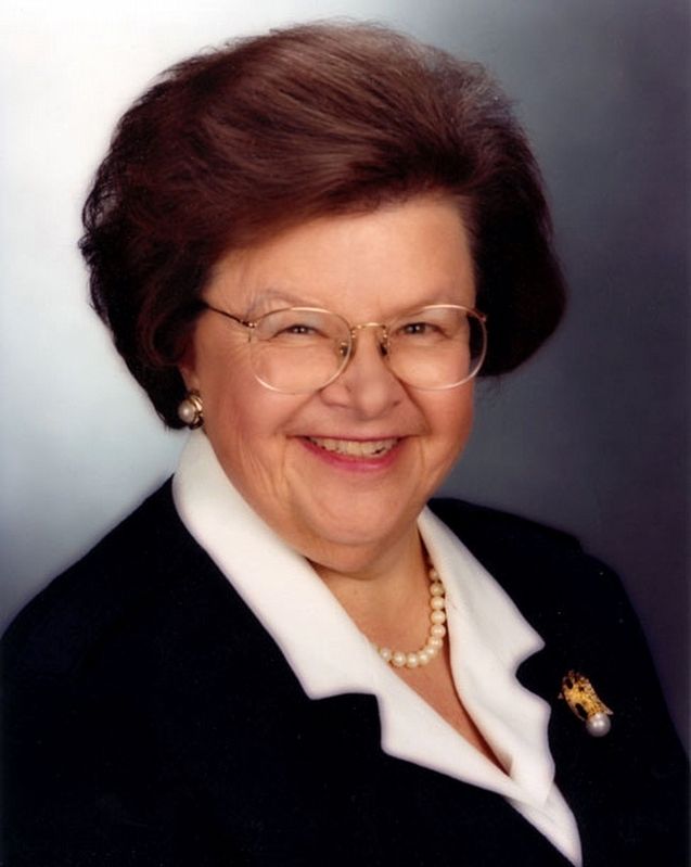 Former Senator Barbara Mikulski image. Click for more information.