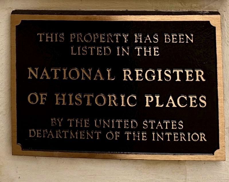 NRHP plaque image. Click for full size.
