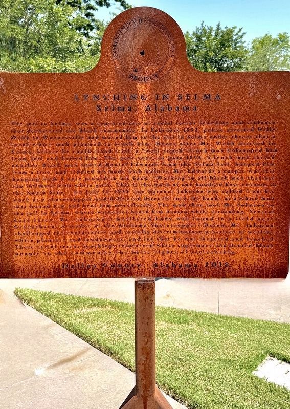 Lynching in Selma Marker image. Click for full size.