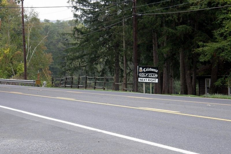 Approaching the plaque on Route 30 East image. Click for full size.