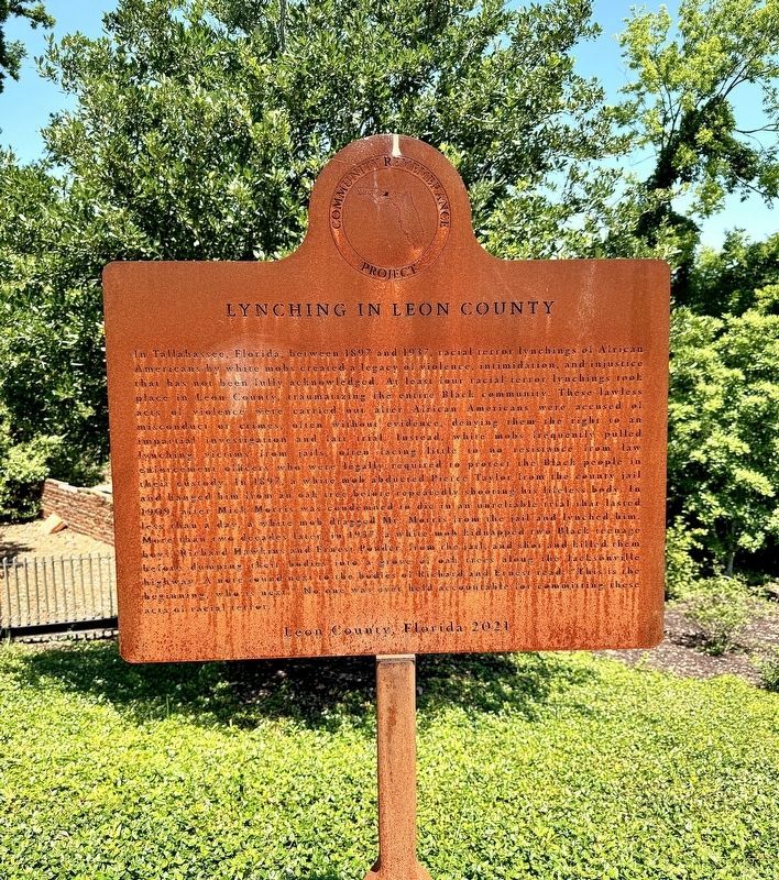 Lynching In Leon County Marker image. Click for full size.
