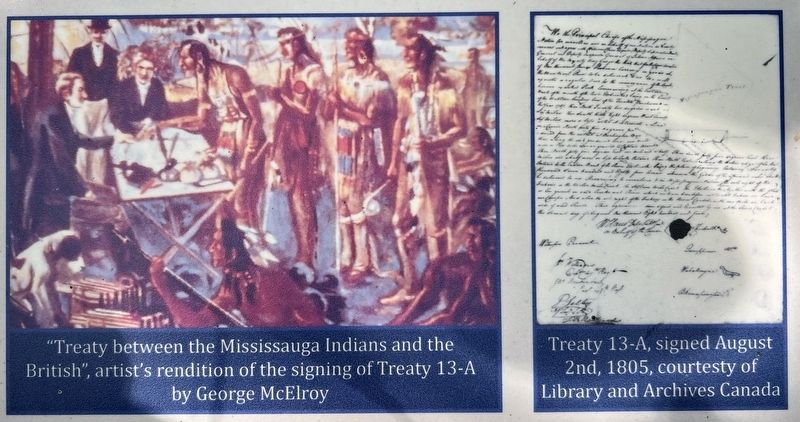 The Mississauga Tract, 1805 marker photos detail image. Click for full size.