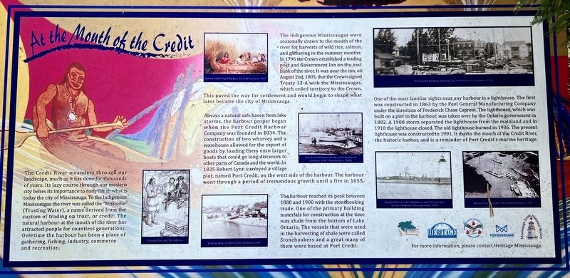At the Mouth of the Credit Marker image. Click for full size.