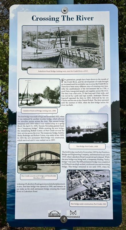 Crossing the River Marker image. Click for full size.